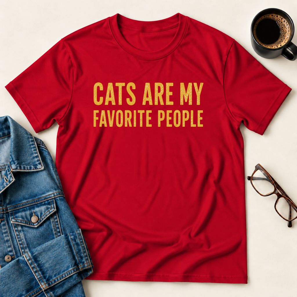Cats Are My Favorite People T-Shirt