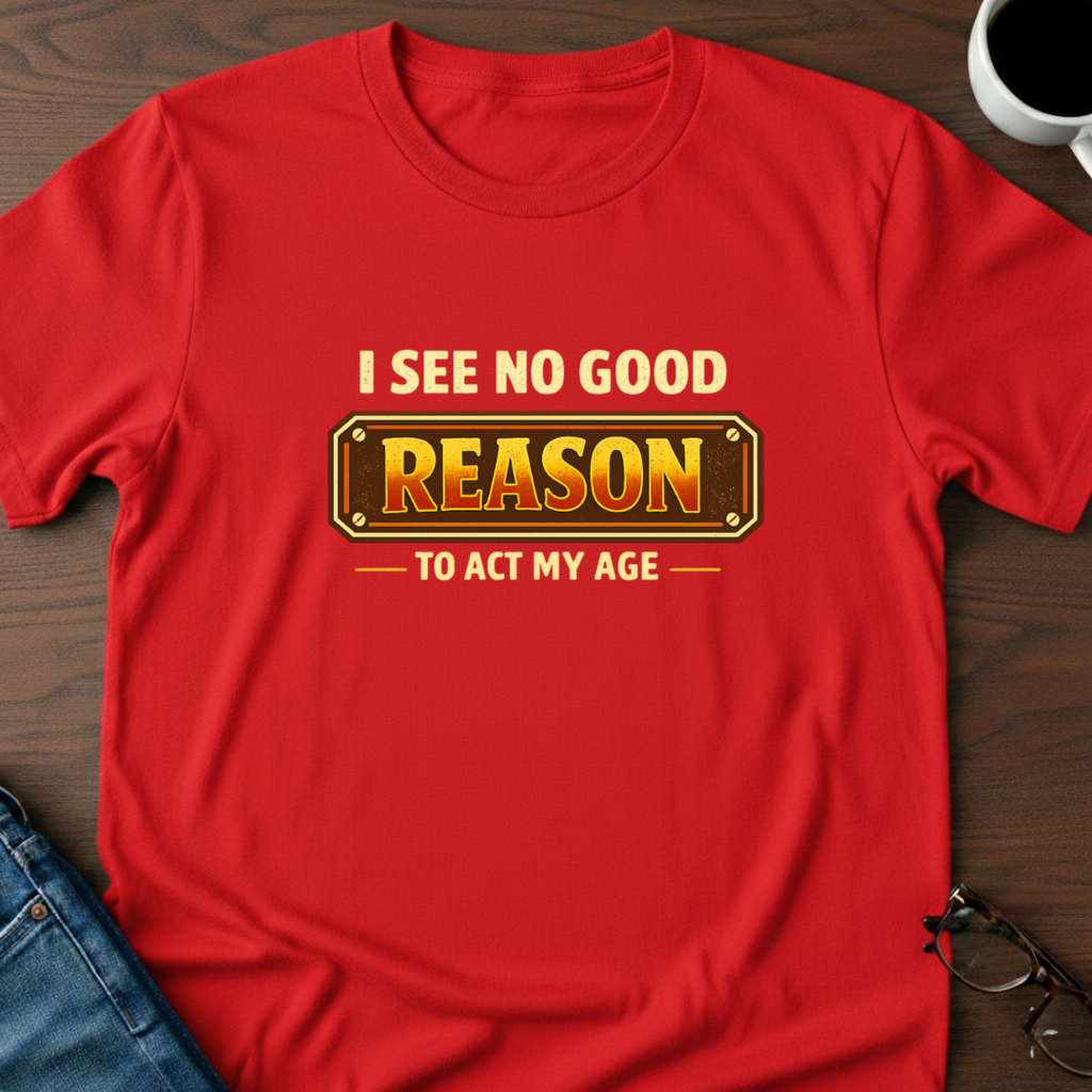 I See No Good Reason To Act My Age T-Shirt