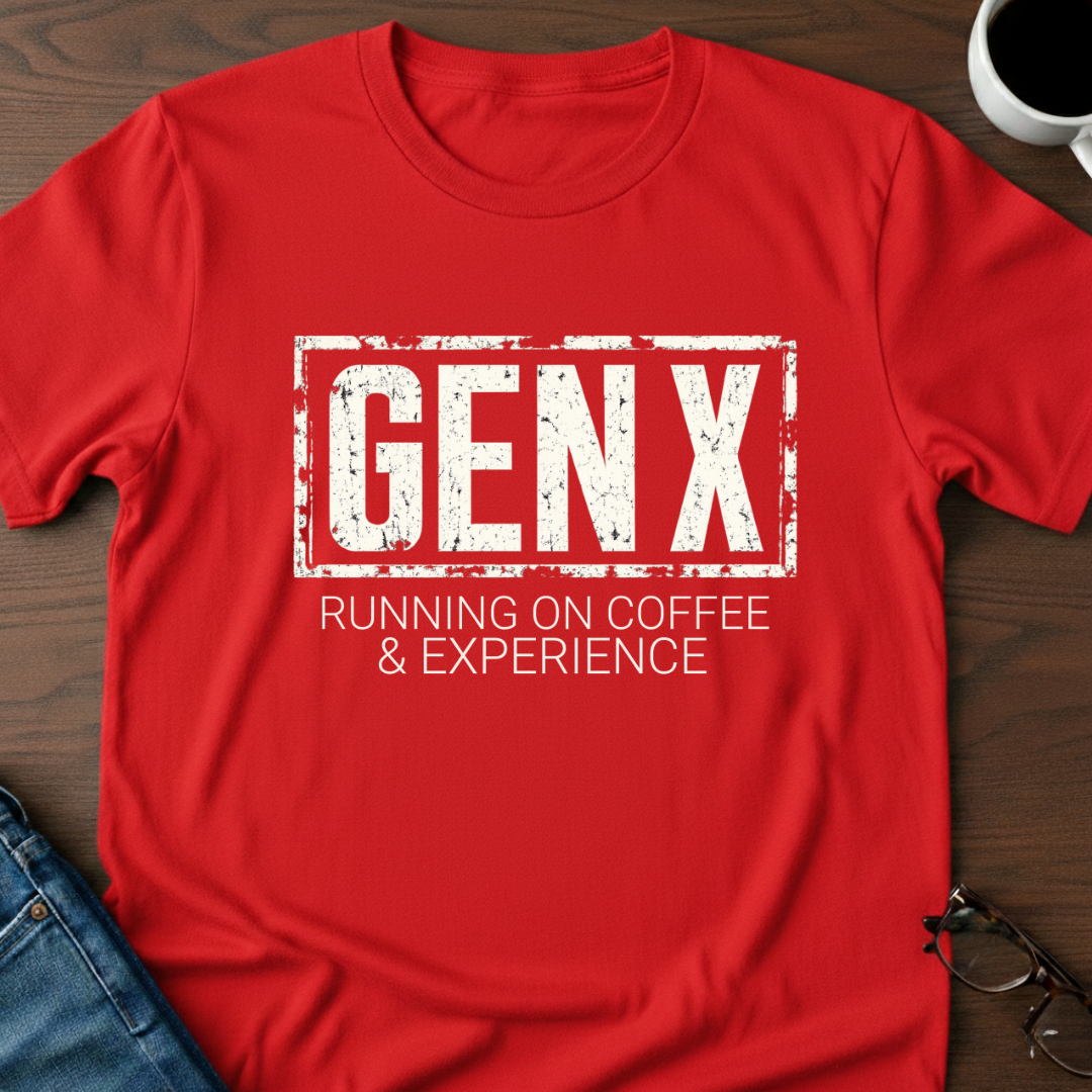 GenX - Running On Coffee & Experience T-Shirt