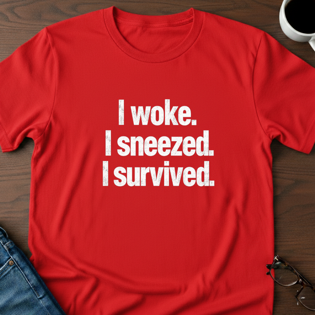 I Woke. I Sneezed. I Survived. T-Shirt