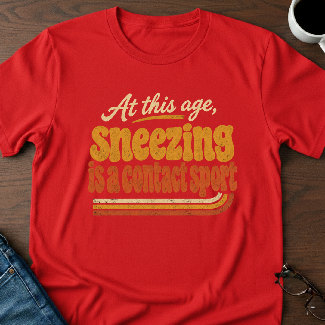 At This Age, Sneezing Is A Contact Sport T-Shirt