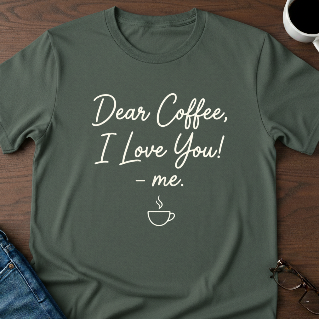 Dear Coffee, I Love You T-Shirt