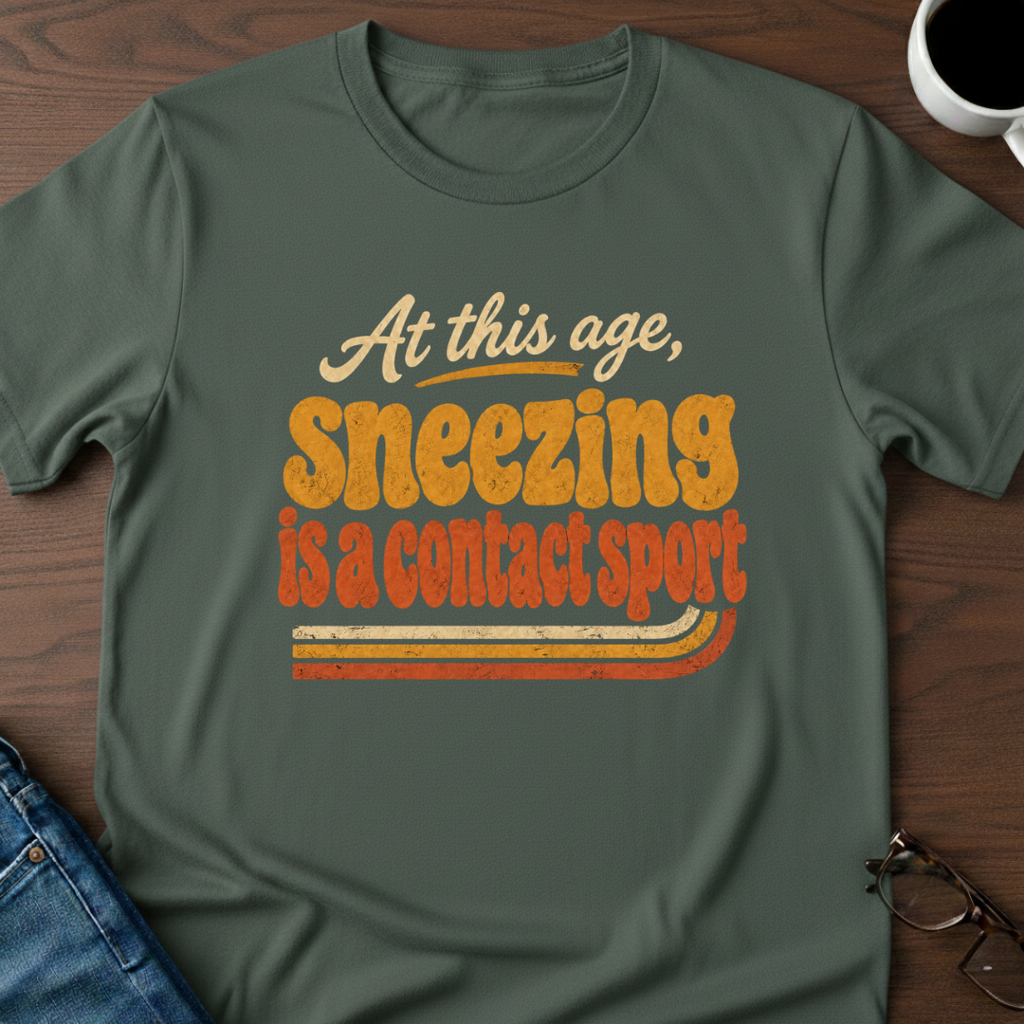 At This Age, Sneezing Is A Contact Sport T-Shirt