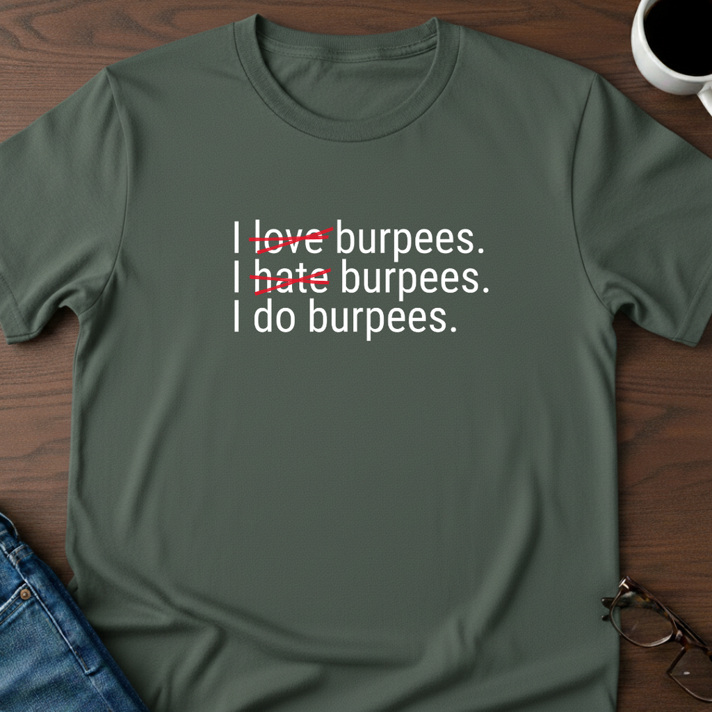 I Love, Hate, Do Burpees T-Shirt