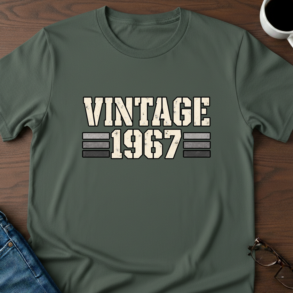Vintage 1967 - Birthday T-Shirt