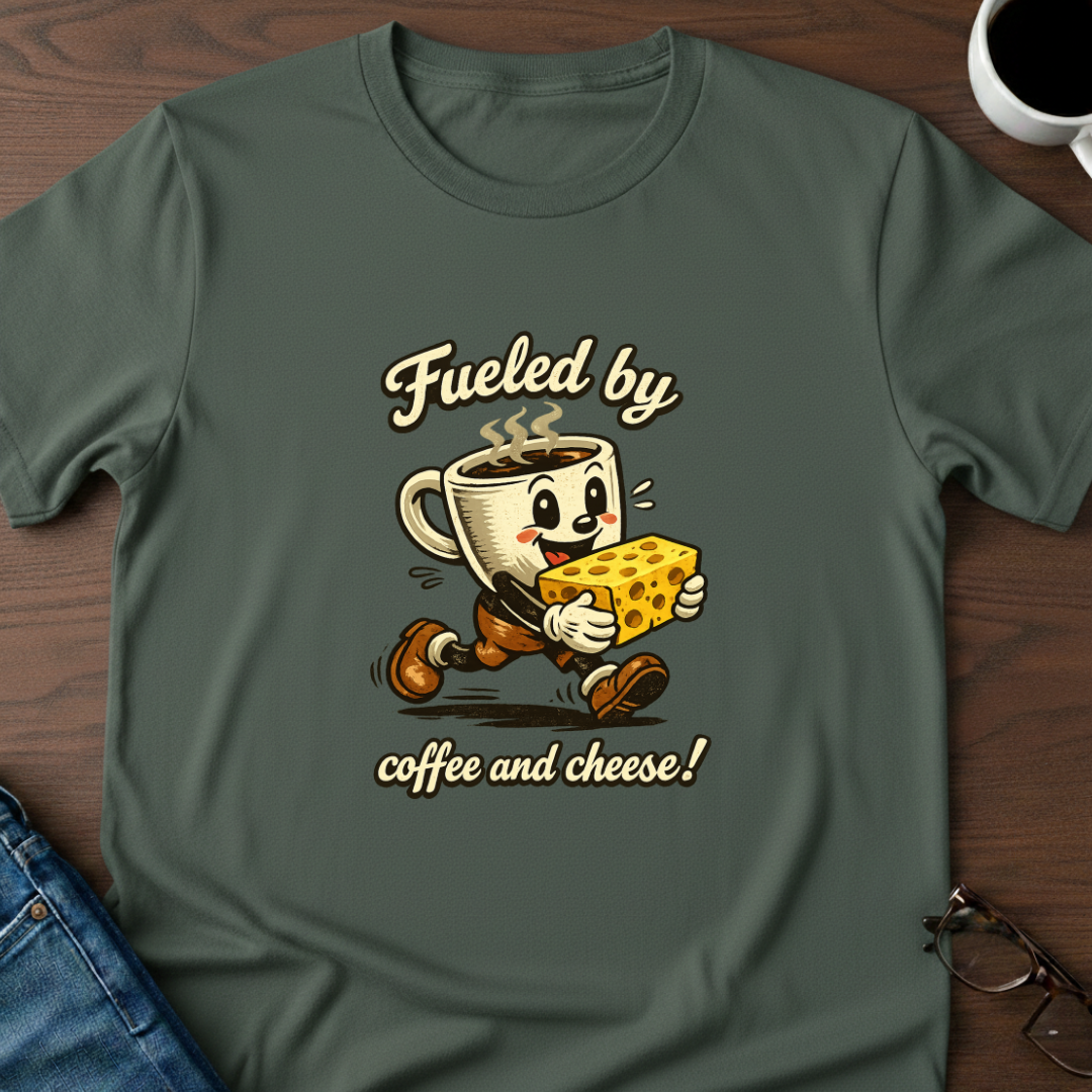 Fueled by Coffee & Cheese T-Shirt