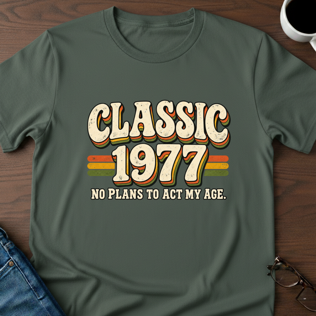 Classic 1977 - Birthday T-Shirt