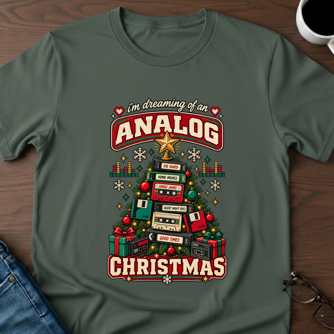 I'm Dreaming Of An Analog Christmas T-Shirt