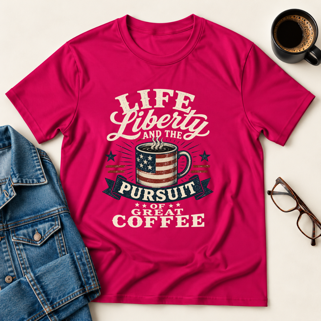 Life, Liberty & The Pursuit Of Great Coffee T-Shirt