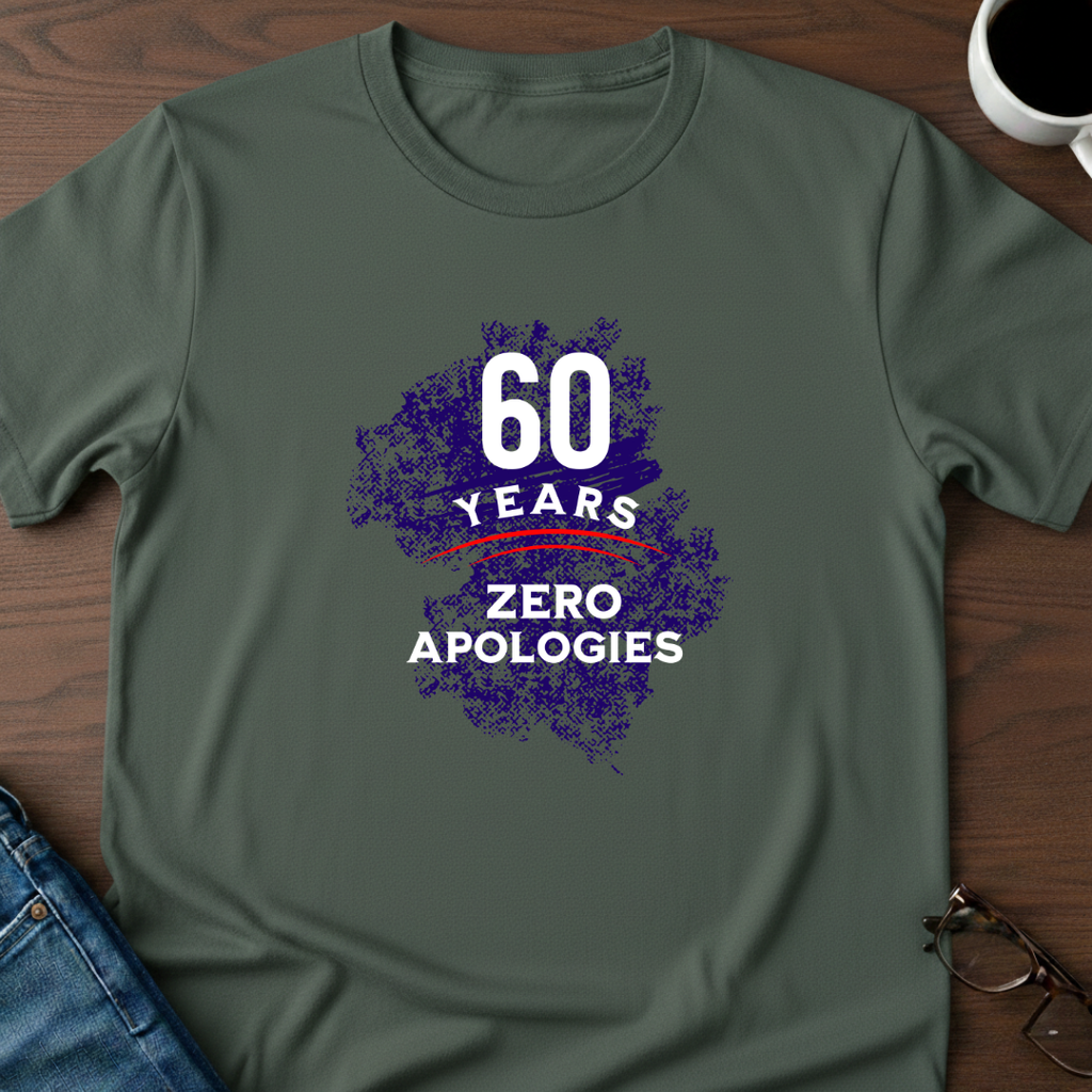 60 Years-Zero Apologies T-Shirt