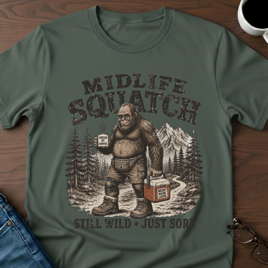 Midlife Squatch - T-Shirt