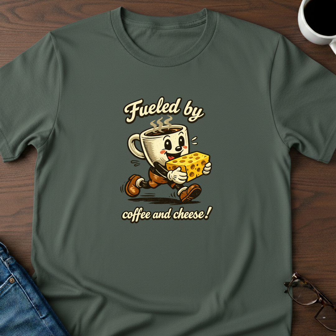Fueled by Coffee & Cheese T-Shirt