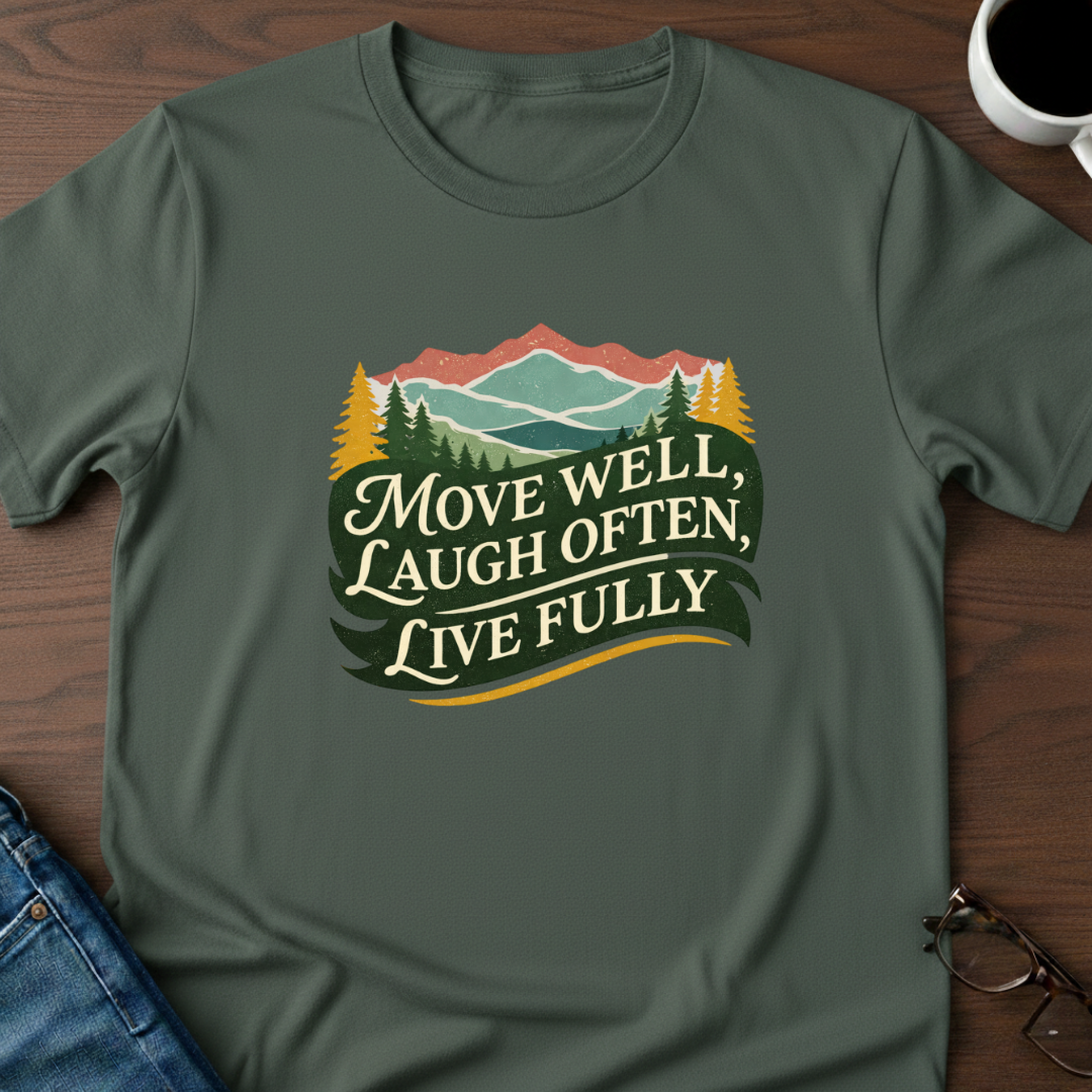 Move Well - Laugh Often - Live Fully T-Shirt