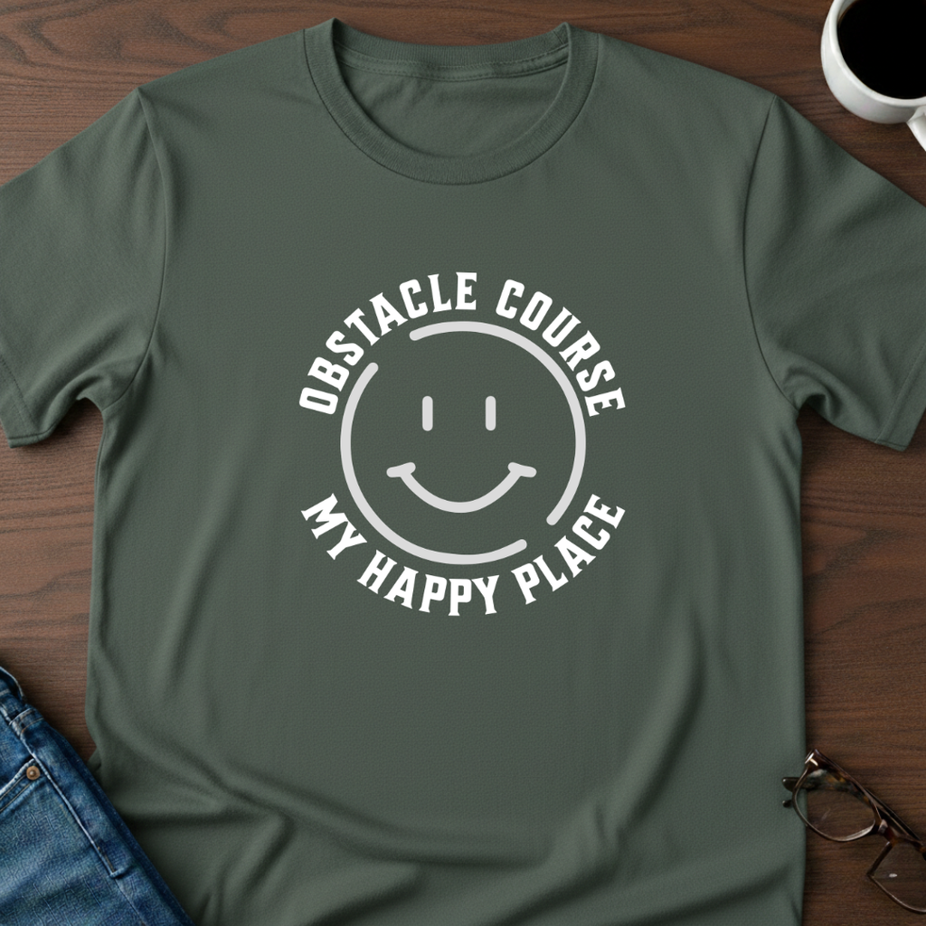 Obstacle Course - My Happy Place T-Shirt