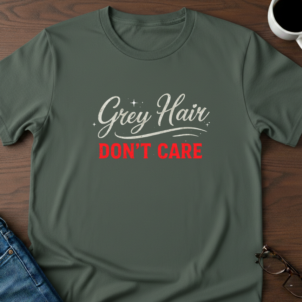 Grey Hair Don't Care T-Shirt