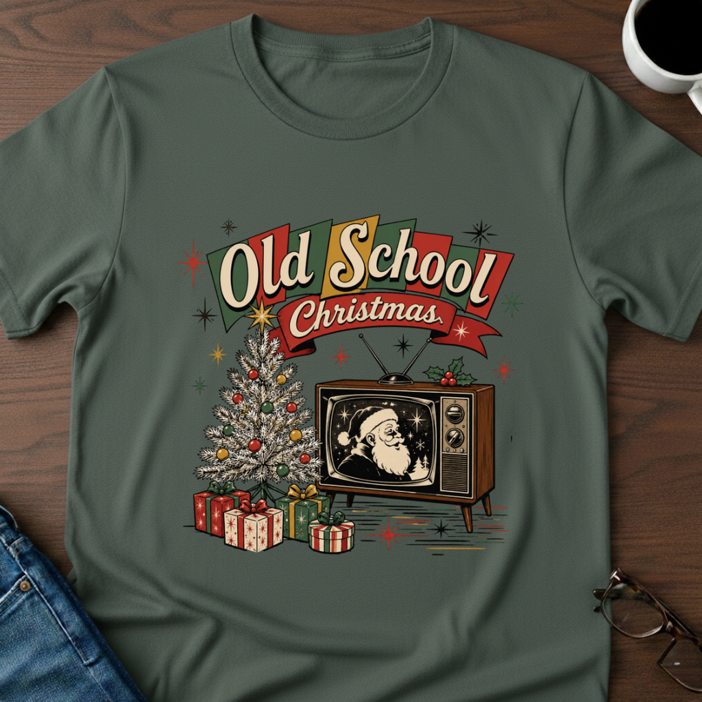 Old School Christmas T-Shirt
