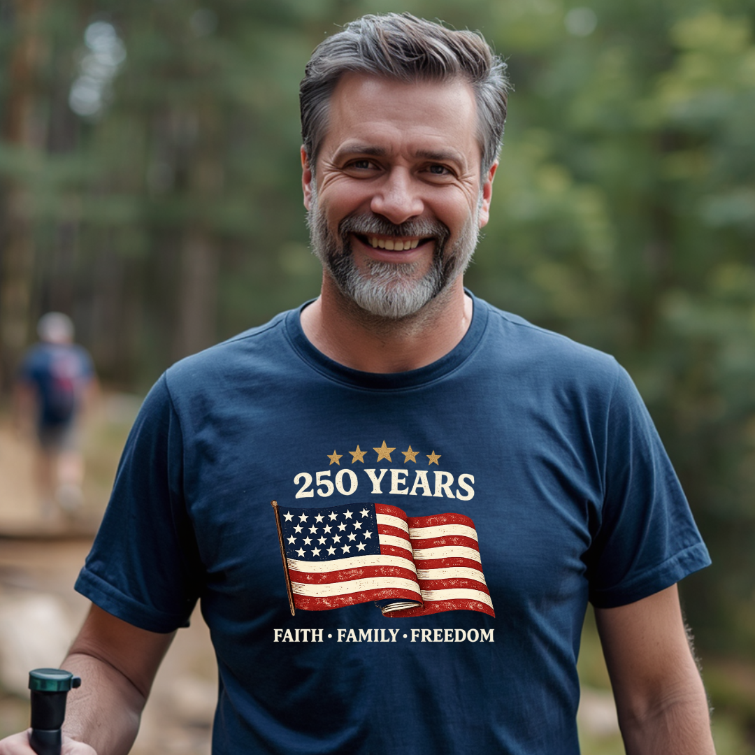 250 Years - Faith, Family, Freedom T-Shirt