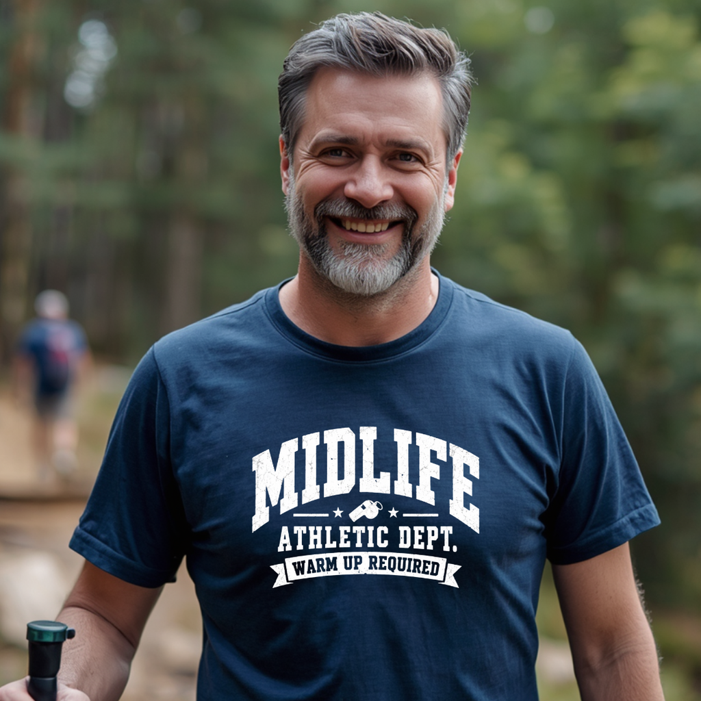 Midlife Athletic Dept. Warm Up Required T-Shirt