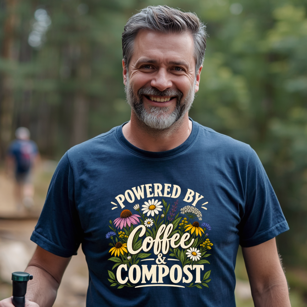 Powered By Coffee & Compost T-Shirt