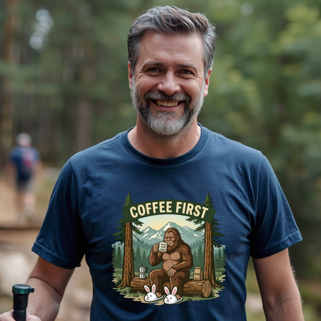 Bigfoot - Coffee First - T-Shirt