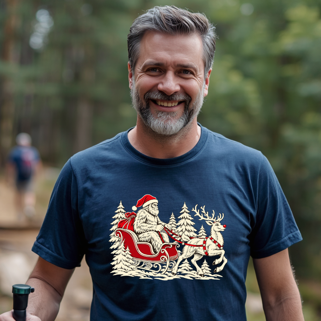 Santa Squatch & Rudolph T-Shirt