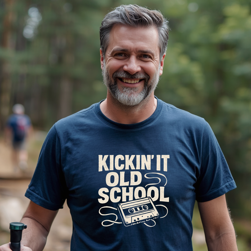 Kickin' It Old School - Cassette Style T-Shirt