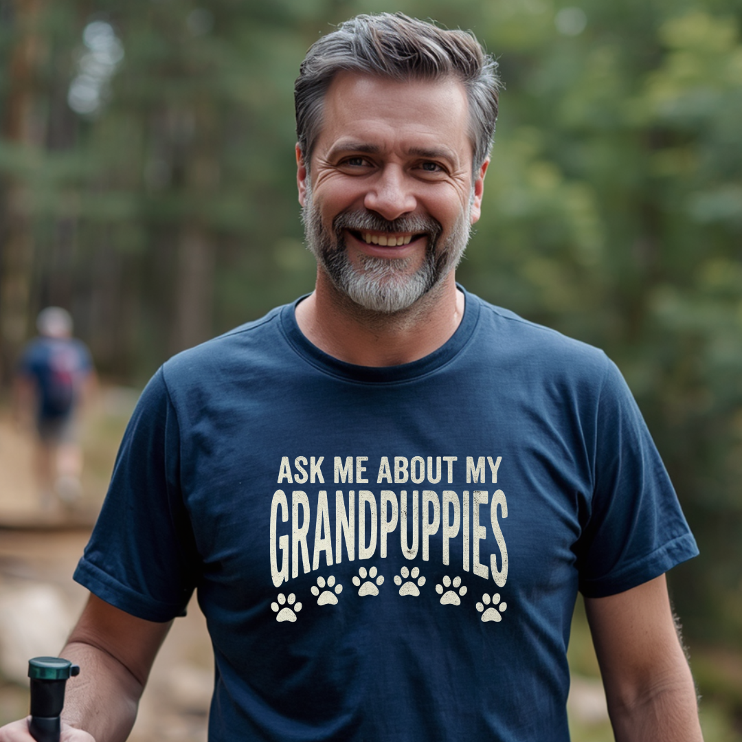 Ask Me About My Grandpuppies T-Shirt
