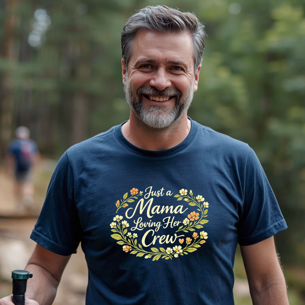 Just A Mama Loving Her Crew T-Shirt