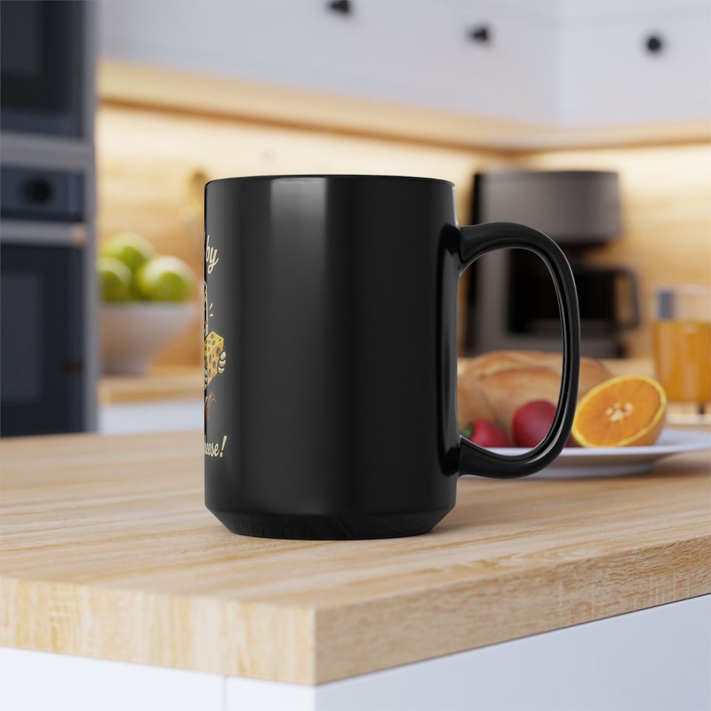 Coffee Mug — "Fueled By Coffee & Cheese" Ceramic Mug