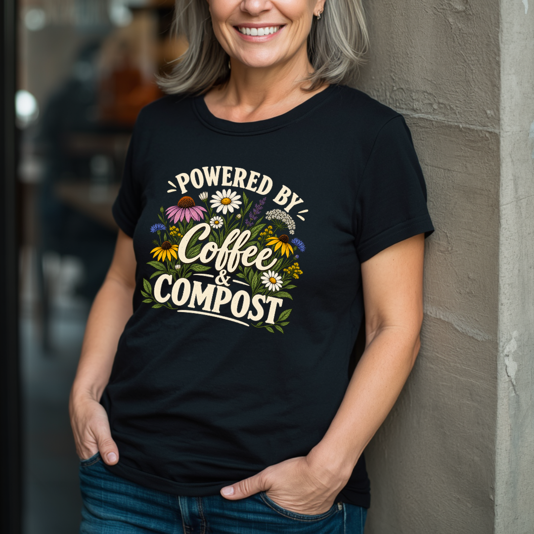 Powered By Coffee & Compost T-Shirt