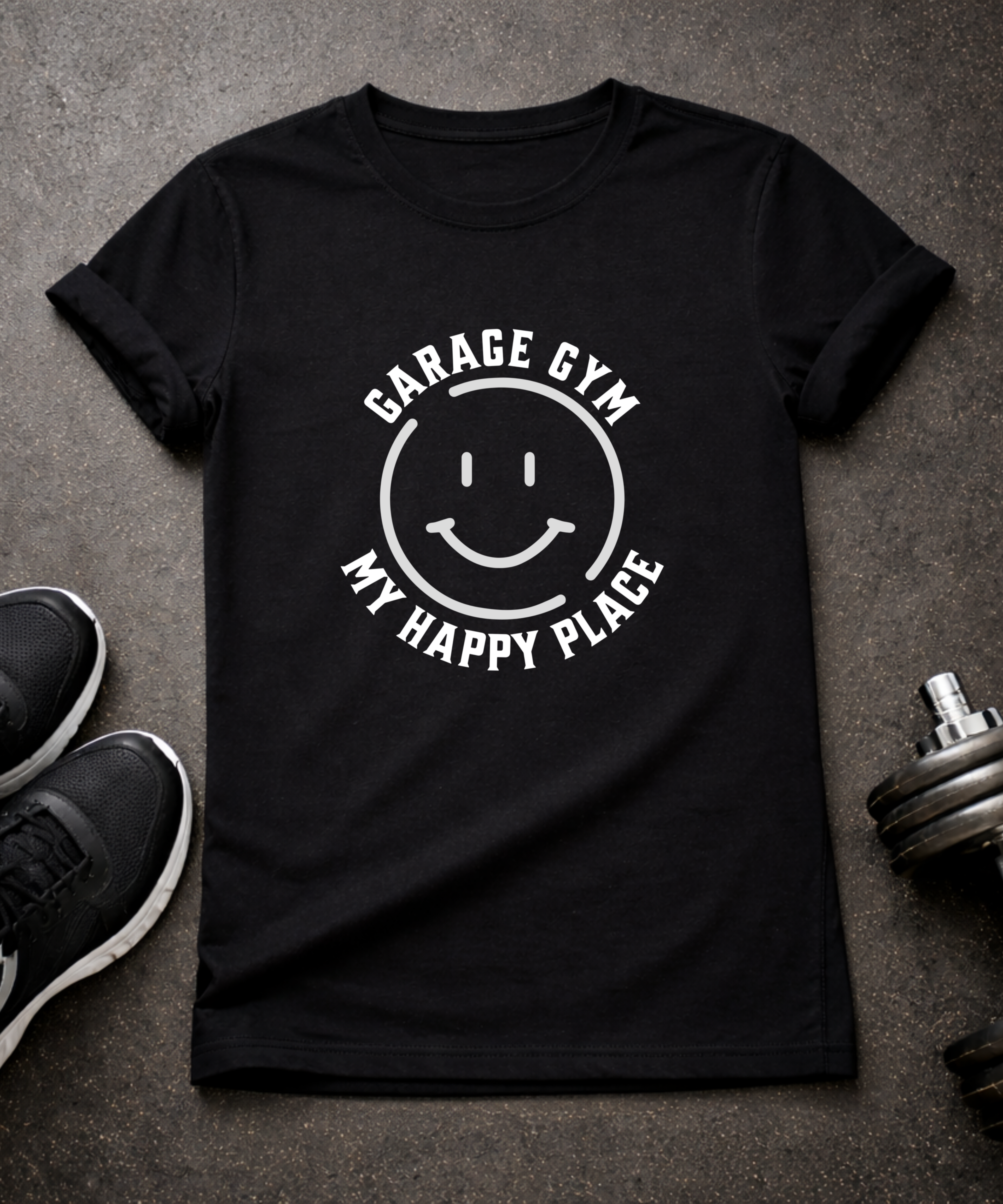 Garage Gym - My Happy Place T-Shirt
